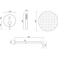 Душевая система  Rea Argon REA-P7810