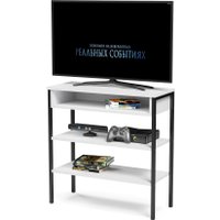 Стеллаж Mio Tesoro Mila Loft (белый/черный)