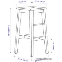 Табурет Ikea Нильсолле 904.864.60 (береза)