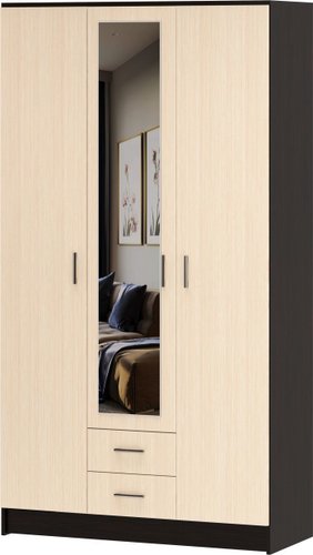 Шкаф распашной Памир София Трио (венге/дуб белфорт)