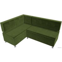 Угловой диван Лига диванов Стайл левый 114520L (микровельвет зеленый)