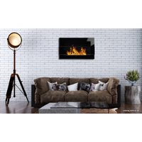 Биокамин BiokominkiGMT 650x400 (черный, со стеклом)