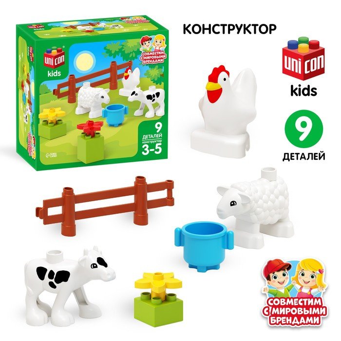 

Конструктор Unicon Корова и овечка 9468376