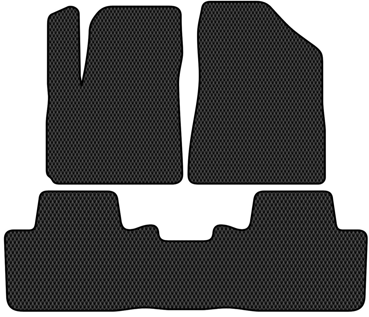 

Комплект ковриков для авто Alicosta Changan CS55 I (suv / SUV) 2017 - Н.В. (черный, ромб)