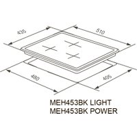 Варочная панель Meferi MEH453BK Light