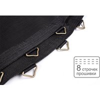 Батут Atlas Sport 252 см - 8ft Basic (с лестницей, внешняя сетка, синий)