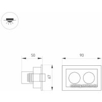 Точечный светильник Arlight MS-ORIENT-BUILT-TURN-TC-S67x90-5W Day4000 032232