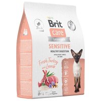 Сухой корм для кошек Brit care Superpremium Sensitive с индейкой и ягненком (чувствительное пищеварение) 7 кг