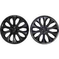 Набор колпаков на диски Lion Волтек 16" карбон пруж. LW1639 (2шт, черный глянец)