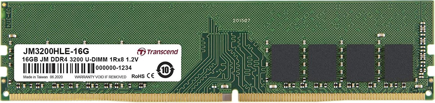 

Оперативная память Transcend JetRam 16GB DDR4 PC4-25600 JM3200HLE-16G