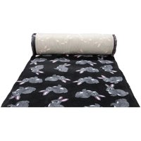 Коврик (подстилка) Profleece Кролики PF025 (черный/серый/розовый)