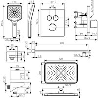 Душевая система  Kaiser Sano 08477