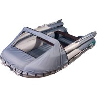 Моторная лодка Gladiator E380X (светло/темно-серый)