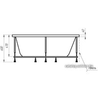Ванна 1Марка Libra 170x70