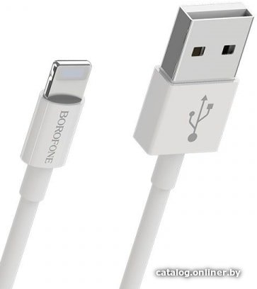 Кабель Borofone BX22 Lightning 1 м (белый)