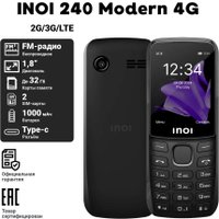 Кнопочный телефон Inoi 240 Modern 4G (черный)