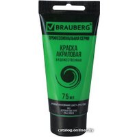 Акриловая краска BRAUBERG Art Classic 191100 (зеленая светлая, 75 мл)