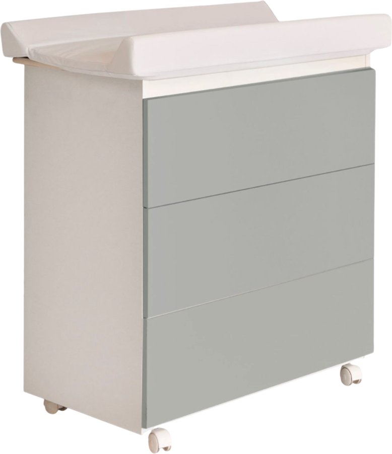 

Детский комод Italbaby Lunetta Ovale 070.7070-0003 (белый/серый)