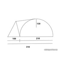 Треккинговая палатка Relmax Meran 4 (зеленый)