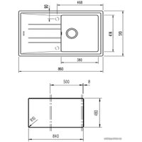 Кухонная мойка TEKA Stone 50 B-TG (белый)