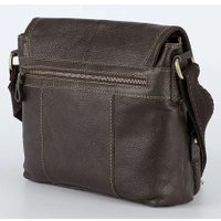 Мужская сумка Poshete 196-1260-6-DBW (коричневый)