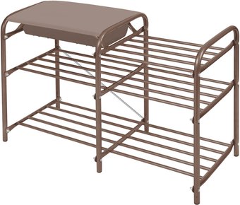 Полка для обуви Nika ЭТЛ5-1/К (коричневый/коричневый)