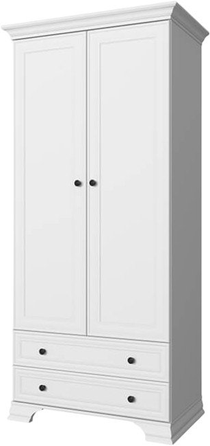 Шкаф распашной Anrex Tiffany 2DG2S (белый)