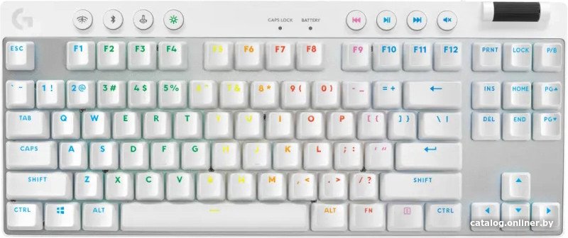 Клавиатура Logitech Pro X TKL Logitech GX Brown Tactile 920-012143 (белый, нет кириллицы)