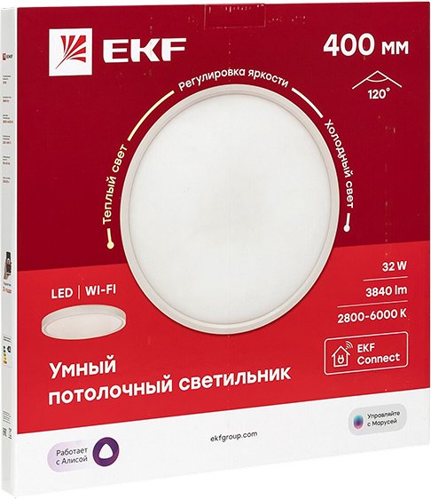 

Светодиодная панель EKF 400 мм 32W Connect