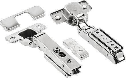 

Мебельная петля GTV Solid Pro накладная с регулировкой 3D без еврошурупа с комплектом заглушек