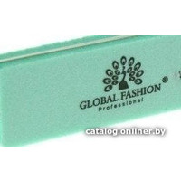 Баф Global Fashion для шлифовки ногтей 180/240 (зеленый)