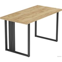 Кухонный стол Mio Tesoro Laim 36 120x66 (дуб крафт золотой/черный)