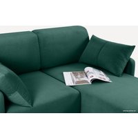Угловой диван Divan Льери Мини Velvet Emerald 240323 (зеленый)
