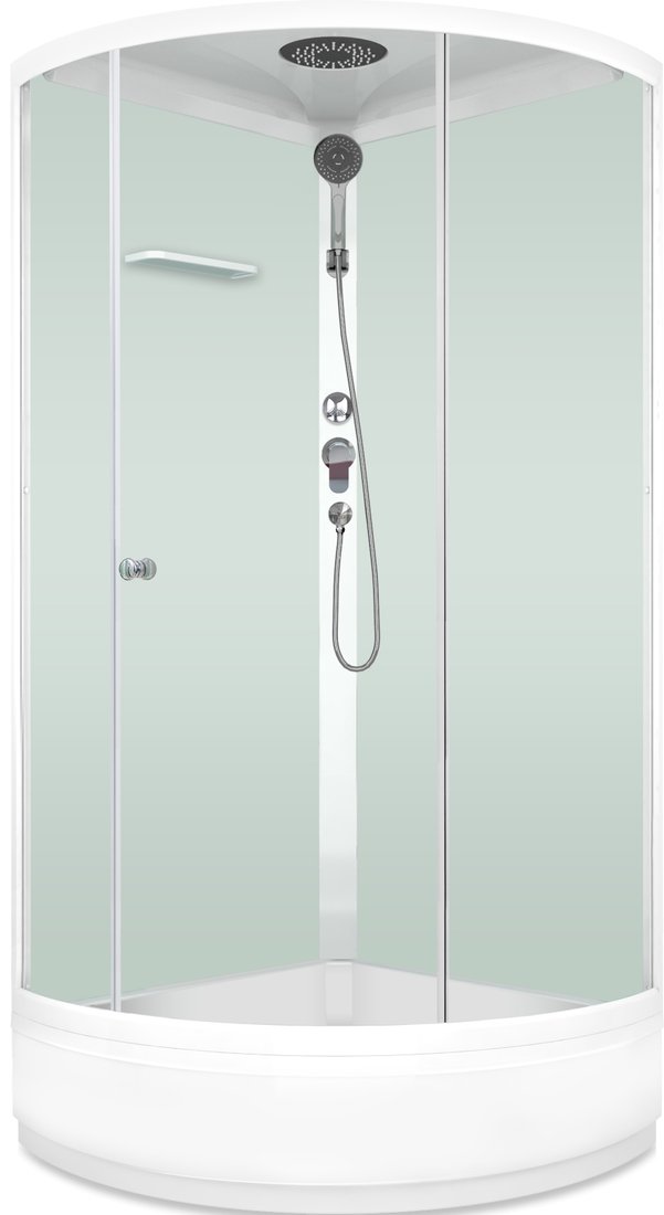 

Душевая кабина Domani-Spa Simple 99 mid 90x90 (прозрачное стекло/белый)