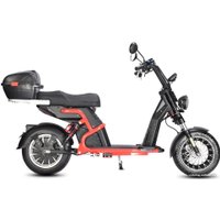 Электроскутер White Siberia Pro Black Edition УТ-00002408 (черный/красный)