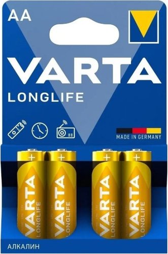 Батарейка Varta Longlife AA V04106113414 (4 шт)