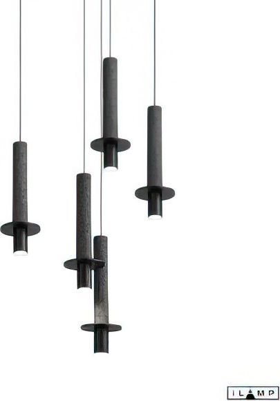 

Подвесная люстра iLamp Lofty 10704P/1-D150 BK-GR