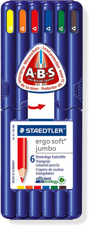 

Набор цветных карандашей Staedtler Ergosoft Jumbo 158-SB6