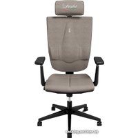 Офисное кресло Kulik System Space (азур, с подголовником, с подлокотником, серебристый)