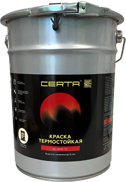 

Краска Certa Термостойкая 9006 700С 4 кг (серебристый)