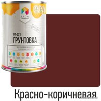 Алкидная грунтовка LIDA ГФ-021 1 л (красно-коричневый)