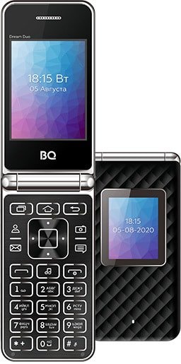 

Кнопочный телефон BQ BQ-2446 Dream Duo (черный)
