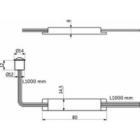 Датчик движения AKS бесконтактный на движение PIR врезной/накладной (60W/100W, белый) в Бобруйске