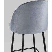Стул Stool Group Марсель велюр барный (серый) в Гродно