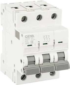 

Выключатель автоматический GEYA GYM9 3P 50А D 6кА GYM93P50D