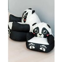 Пуфик DreamBag Панда L (Бело-черный)