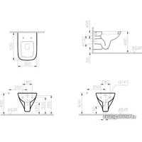 Унитаз подвесной Vitra S20 [7741B003-0075] (без сиденья)