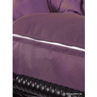 Подвесной диван M-Group Лежебока 11180202 (с коричневым ротангом/бордовая подушка)