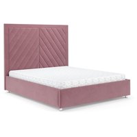 Кровать Мебель-АРС Мишель 140 (велюр пудра НВ-178 18)