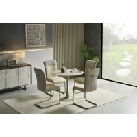 Кухонный стол Halmar Tolio 90/76 (травертин/кашемир)